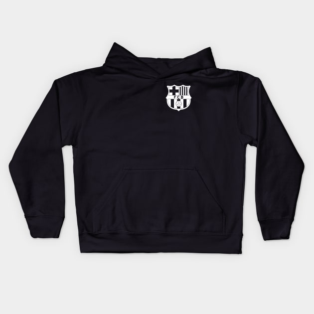 fc barcelona Kids Hoodie by neteor